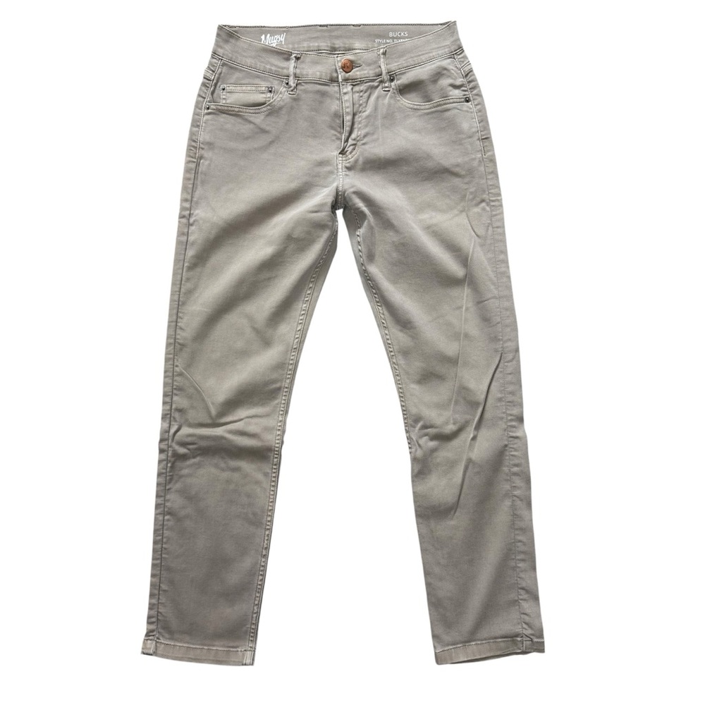 Mugsy Bucks‎ slim straight pants in a light gray/beige color 30x30